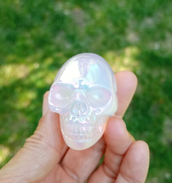 Pocket Rainbow Pink Plasma Skull