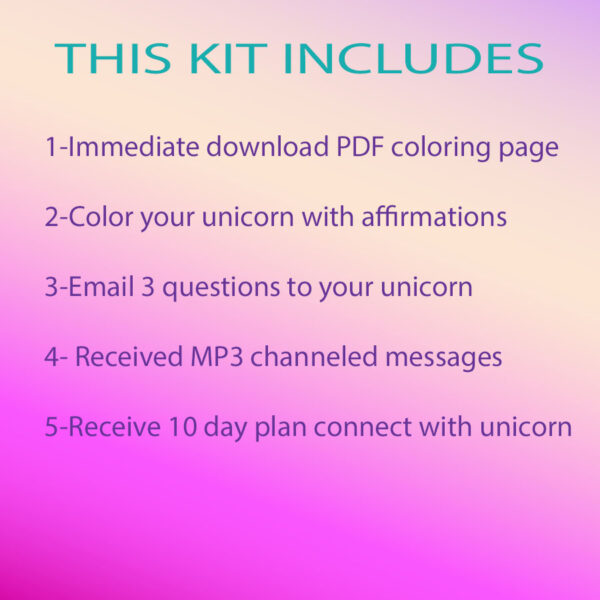 COLOR YOUR UNICORN ~ kit - Image 7